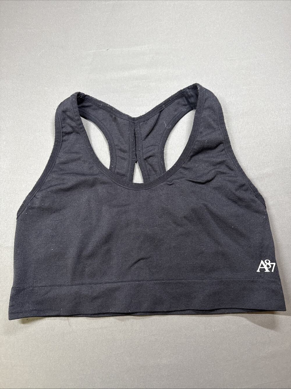 Aeropostale A87 Racerback Women’s Sports Bra Black Medium